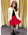 イオンモール直方 155cm<br><br>ノーカラーのショートコートですっきり上品コーデです♫<br><a href="http://ameblo.jp/ingni-nogata/">★イオンモール直方</a>
