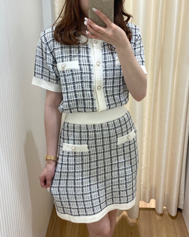 INGNI(イング)のコーディネート 大宮ルミネ 153cm<br>トレンドのツイードセットアップは他のアイテムとの着回し抜群の万能アイテムです！