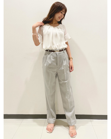 INGNI(イング)のコーディネート 大宮ルミネ 153cm<br>キチンと感が演出出来るトロミ素材のBLはオフィスカジュアルにもぴったりです！