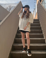 MOP札幌北広島 150cm<br><br>ゆったりしたシルエットのスウェットは一枚でトレンド感◎スカートやパンツスタイルどちらにも合い着回せます。カジュアル好きさんにオススメ！