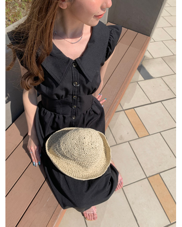 INGNI(イング)のコーディネート MOP札幌北広島 150cm<br>大きめの襟で小顔効果が狙え、ウエスト部分に切り替えがある為、低身長の方もスタイル良く着こなせます。