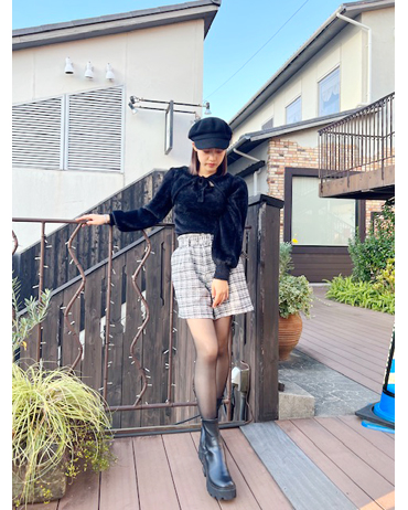 共ベルト付ツイードキュロットパンツ｜INGNI(イング) 公式通販｜INGNI 