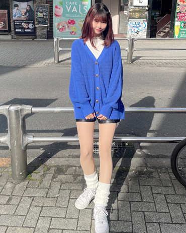 INGNI(イング)のコーディネート 渋谷109 167cm<br>骨格ウェーブ・ブルべ<br>原色のカーディガン、ギャル感強くて可愛い！