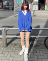 渋谷109 167cm<br>骨格ウェーブ・ブルべ<br>原色のカーディガン、ギャル感強くて可愛い！