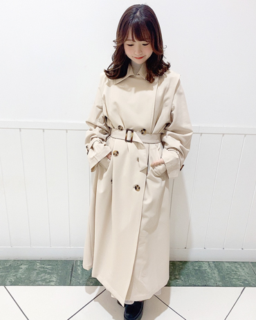 フジグラン神辺 148cm<br>骨格ウェーブ・ブルべ冬<br>このコートは2way仕様になっているので袖の部分を取り外してジレ風に着ても可愛いのがポイントです◎