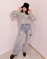 渋谷109 161cm<br>骨格ナチュラル<br>あったかい日が続くのでブラウスのご紹介です?♪毎年大人気のシャーリングブラウスが今年はトレンド感満載のホルターネックデザインになりました！109大大大人気のサマーバケットハットも一緒に^_^