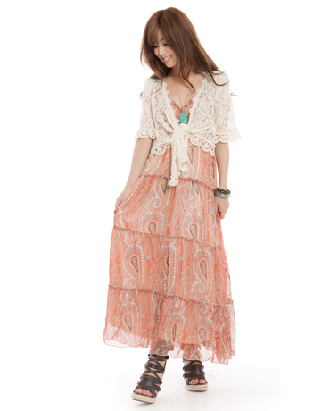 INGNI(イング)のコーディネート NO.13 カシュクール×ペイズリー美シルエットワンピ