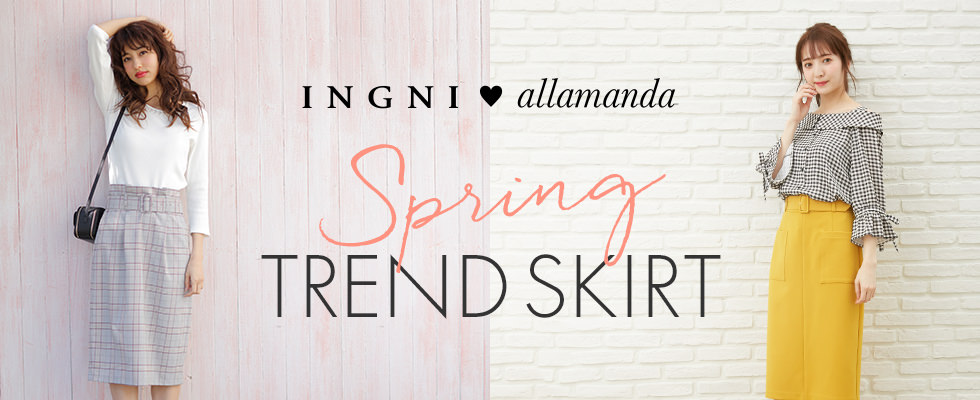 INGNI♥allamnda Spring TREND SKIRT