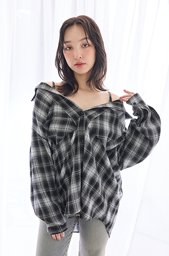 2WAY CHECKED SHIRT