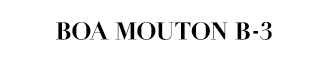BOA MOUTON B-3