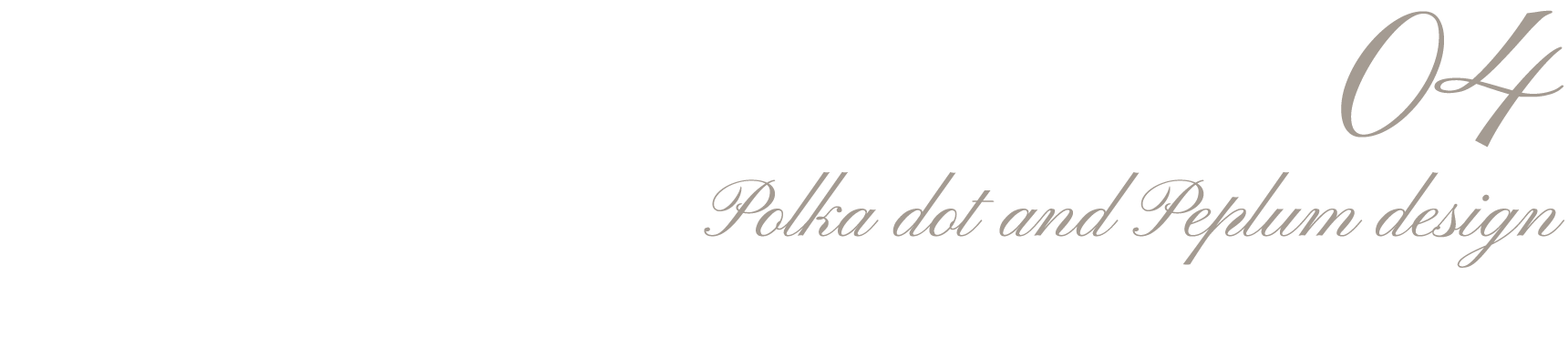 04 Polka dot and Peplum design