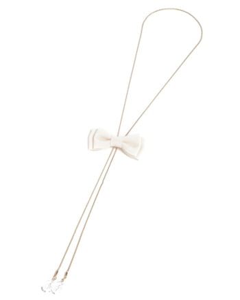 INGNI(イング) ストーン付リボン／ループタイ オフホワイト