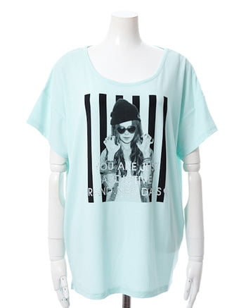 ストライプ転写／Tシャツ