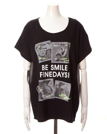 BE SMILE転写／Tシャツ
