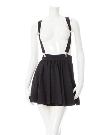 INGNI(イング) サス付ペプラムキュロット／パンツ クロ