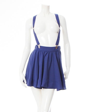 INGNI(イング) サス付ペプラムキュロット／パンツ ブルー