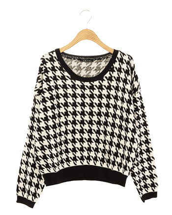 タグ付き NEEDLES 半袖 ニット 千鳥柄 M ネイビー タグ付き NEEDLES 半袖 ニット 千鳥柄 M ネイビー