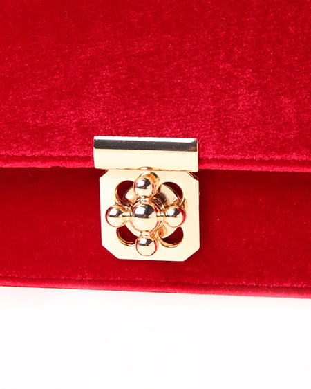 INGNI（イング） ベロアショルダー／BAG ｱｶ