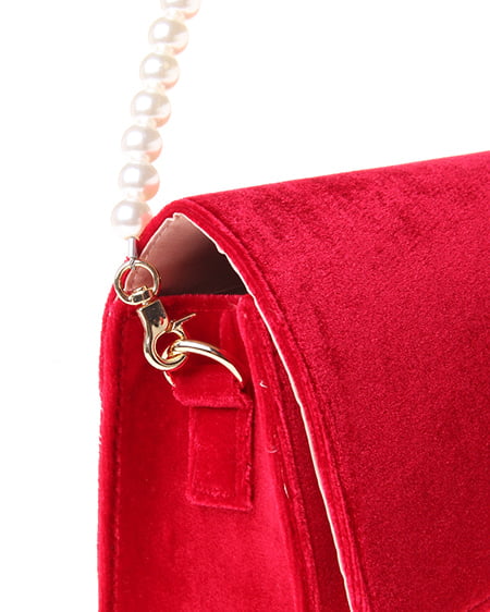 INGNI（イング） ベロアショルダー／BAG ｱｶ