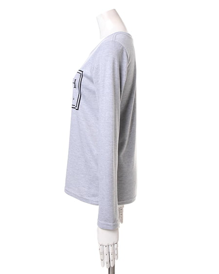 INGNI（イング） NEWロゴ／ロングTシャツB ｸﾞﾚｰ/ﾓｸ