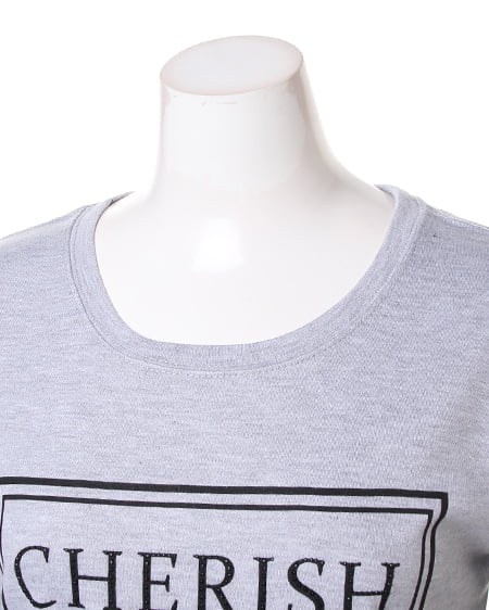 INGNI（イング） NEWロゴ／ロングTシャツB ｸﾞﾚｰ/ﾓｸ