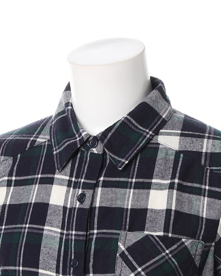 INGNI(イング) チェック/シャツ コン/グリーン