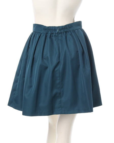 INGNI(イング) タックギャザーフレア/スカート グリーン