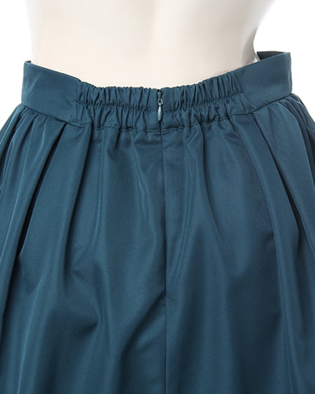 INGNI(イング) タックギャザーフレア/スカート グリーン