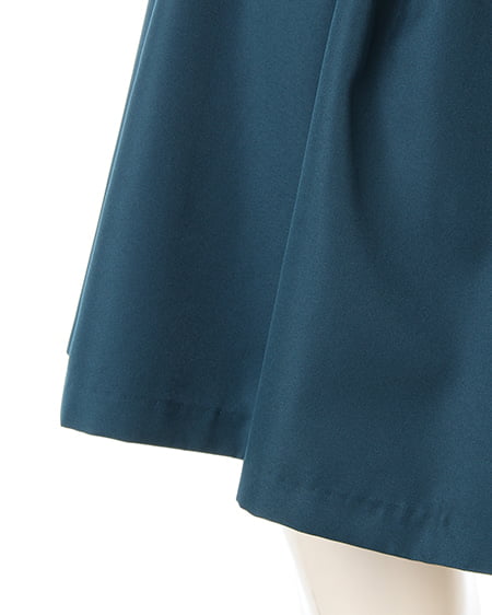 INGNI(イング) タックギャザーフレア/スカート グリーン