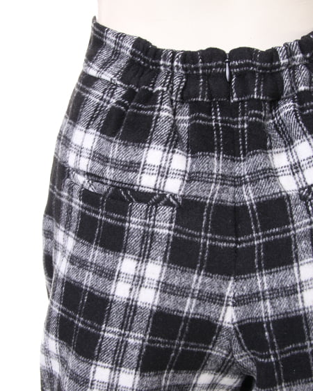 INGNI(イング) シャギーチェックキュロット/パンツ クロ
