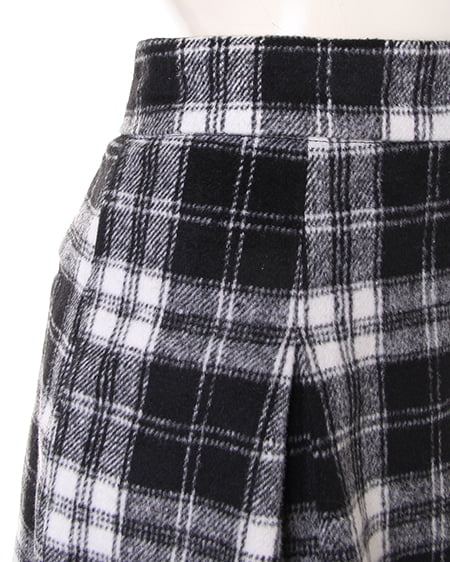 INGNI(イング) シャギーチェックキュロット/パンツ クロ