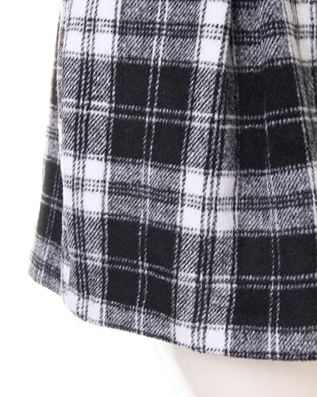 INGNI(イング) シャギーチェックキュロット/パンツ クロ