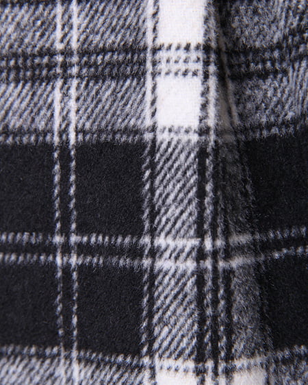 INGNI(イング) シャギーチェックキュロット/パンツ クロ
