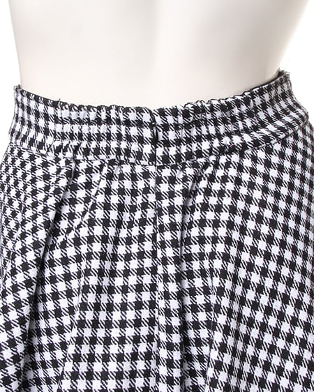 INGNI（イング） ウエストリボンフェイクウール／スカート ｸﾛ/ｷﾞﾝｶﾞﾑ