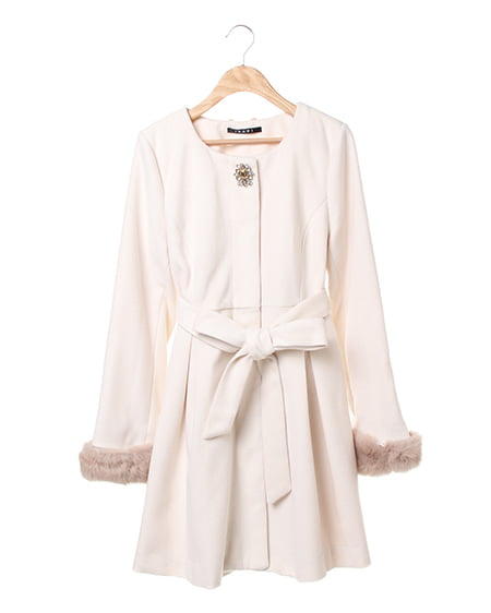 INGNI(イング) 3WAY仕様ドーリー／コート オフホワイト