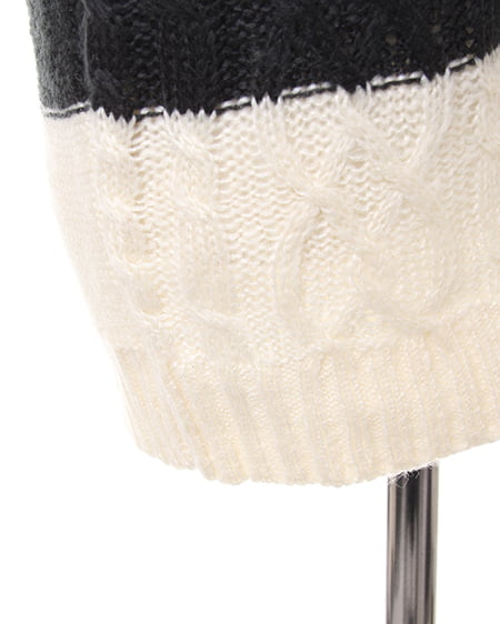 INGNI（イング） 4Cボーダーケーブル／ニット ｶﾗｼ