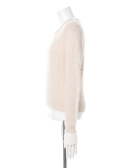 INGNI（イング） フェザー装飾付き／ニット長袖 ｱｲﾎﾞﾘｰ