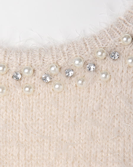 INGNI（イング） フェザー装飾付き／ニット長袖 ｱｲﾎﾞﾘｰ