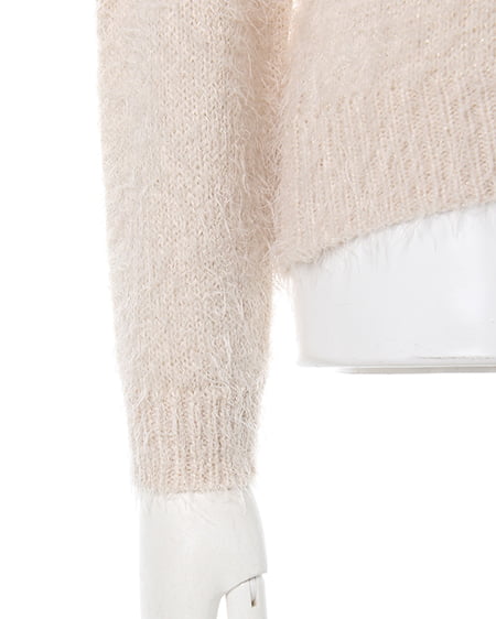 INGNI（イング） フェザー装飾付き／ニット長袖 ｱｲﾎﾞﾘｰ