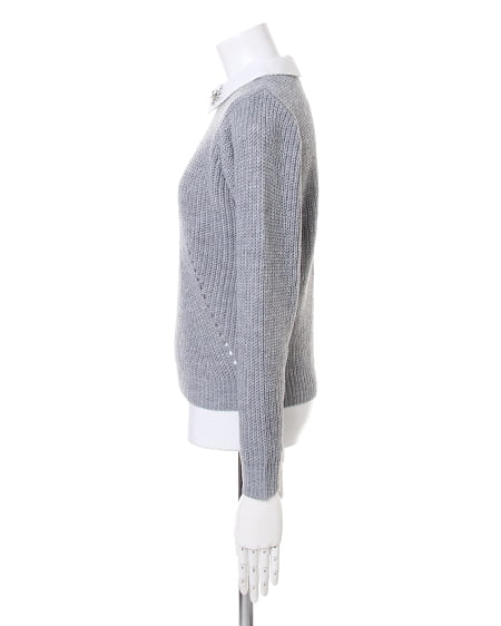 INGNI（イング） 装飾衿付／ニットB ｸﾞﾚｰ