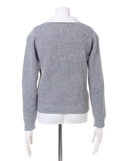 INGNI（イング） 装飾衿付／ニットB ｸﾞﾚｰ