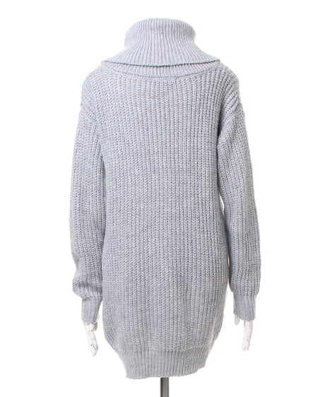 INGNI（イング） オフタートル／ニットワンピースA ｸﾞﾚｰ