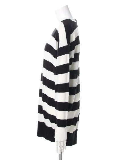 INGNI(イング) 12Gボーダー/ワンピース オフホワイト/クロ