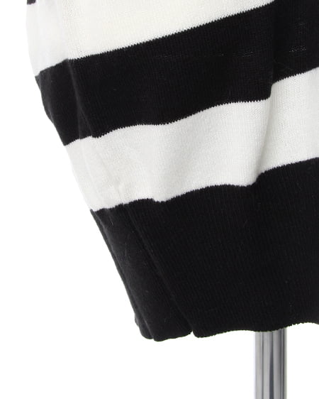 INGNI(イング) 12Gボーダー/ワンピース オフホワイト/クロ