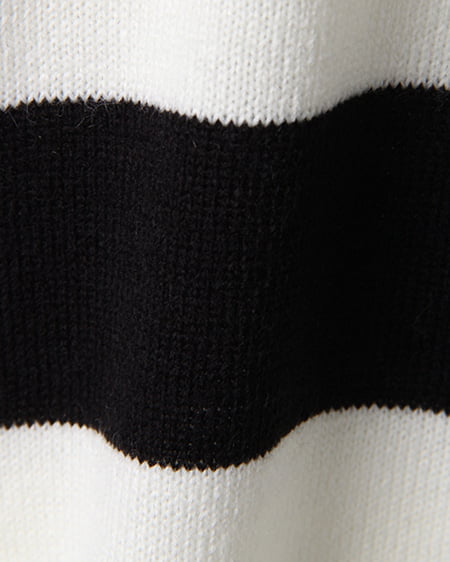 INGNI(イング) 12Gボーダー/ワンピース オフホワイト/クロ