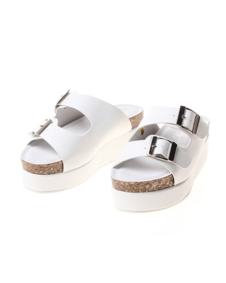 INGNI（イング） ベルテッド／サンダル ｵﾌﾎﾜｲﾄ