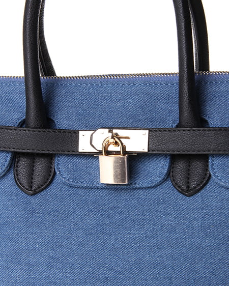 INGNI（イング） バイカラーKEYモチーフ2WAY／BAG ﾃﾞﾆﾑ/A