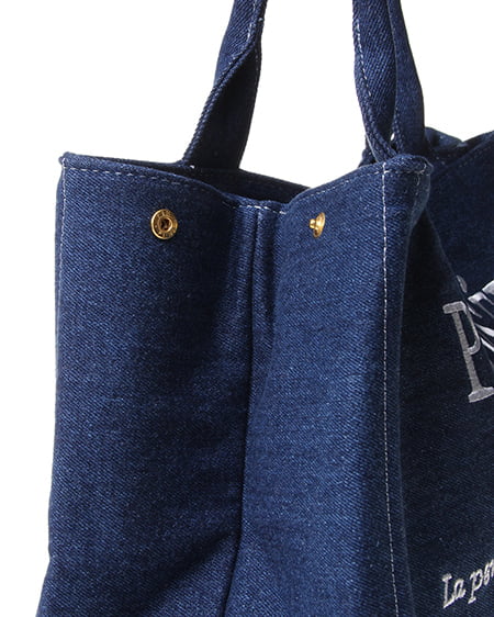 INGNI（イング） ロゴ刺繍トート／BAG ﾃﾞﾆﾑ