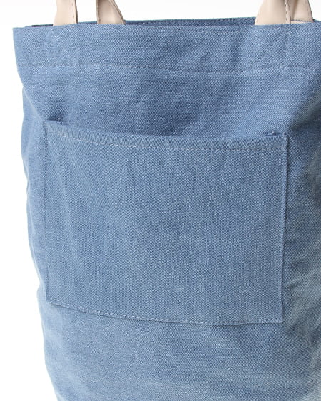 INGNI（イング） ロゴ刺繍トート／BAG　B ﾃﾞﾆﾑ