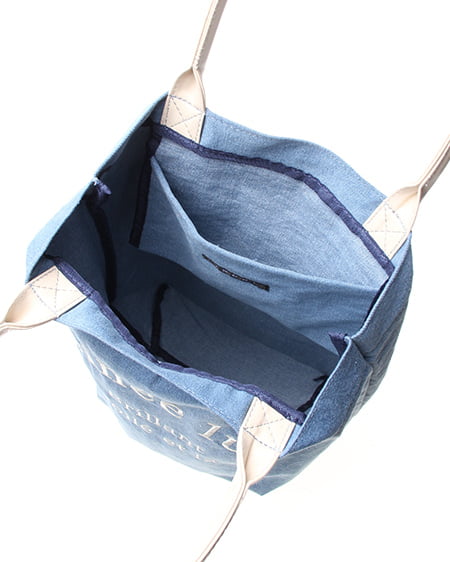 INGNI（イング） ロゴ刺繍トート／BAG　B ﾃﾞﾆﾑ